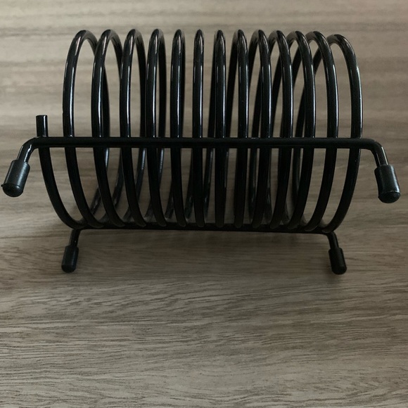 Like New VTG Metal Black Spring Coil Letter Mail File Holder Office Desk Sorter - Picture 6 of 6